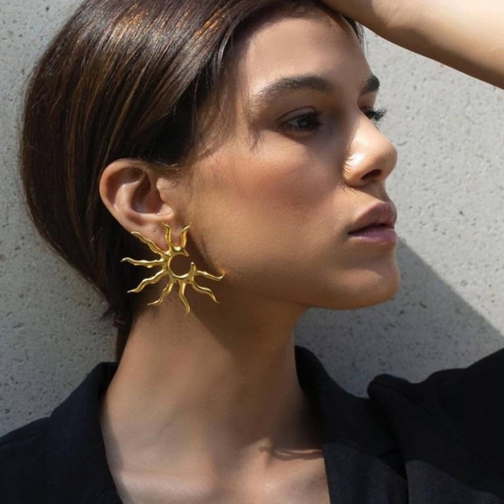 Sun radiant earrings M27